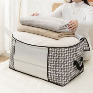 Sac de rangement pour couettes en tissu non tissé avec fenêtre transparente et fermeture éclair, grande capacité, vente en gros d'usine, nouvelle version améliorée - Product Image 3