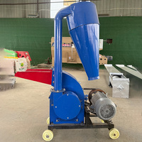 Broyeur à marteaux mobile avec dépoussiéreur cyclonique pour tiges de maïs, céréales, aliments pour bétail