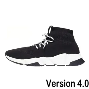 Scarpe calzino firmate uomo <span class=keywords><strong>donna</strong></span> Graffiti bianco nero rosso Beige rosa chiaro Sole stringate al Neon giallo runner trainerorm sneakers - Product Image 2