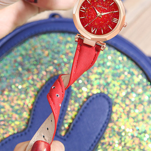 WJ-9376 <span class=keywords><strong>Orologio</strong></span> da <span class=keywords><strong>Donna</strong></span> in Pelle Nera con Motivi Floreali, Elegante e alla Moda, Disponibile in Vari Colori - Product Image 6