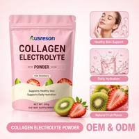 Kolagen Elektrolit Kreatin Sachet Minuman Protein Suplemen Kecantikan Kulit Sehat Kolagen Elektrolit Vitamin Bubuk Pink
