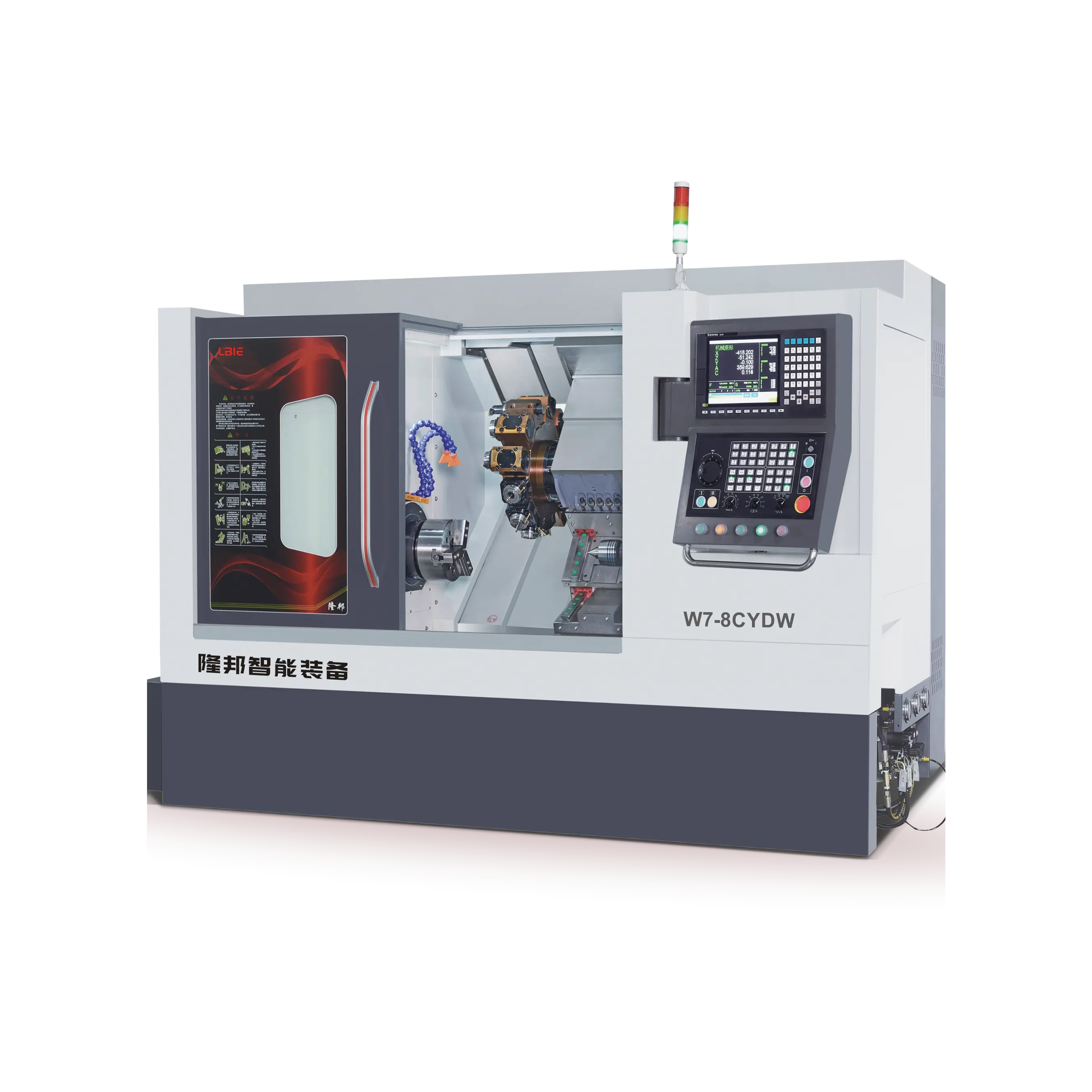 W-8DWI CE Aprovado China Slant Bed Máquina De Torno CNC Máquina De Torneamento CNC Torneamento Automático CNC e Fresadora