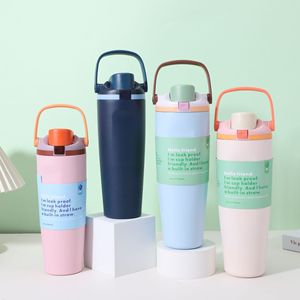 <b>Insulated</b> Stainless Steel Tumbler 30oz 40oz Leak Proof Travel <b>Mug</b> With Straw Car Cup Holder Friendly - Product Image 1
