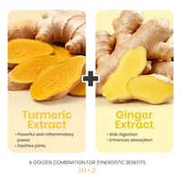 Gummies à la curcumine avec extrait de curcuma |   Complément alimentaire antioxydant et pour la mobilité des articulations |   Formule personnalisée en marque blanche OEM ODM