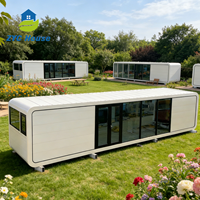 Une chambre une salle de bain maison conteneur préfabriquée maison capsule préfabriquée cabine Apple pour vivre panneau solaire cabine Apple maison