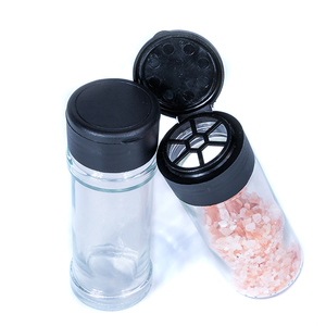 Botella de especias con tapa de coctelera de gran orificio, 100ml, orégano, albahaca, perejil, tarro de embalaje picado, contenedor de vidrio a granel - Product Image 1