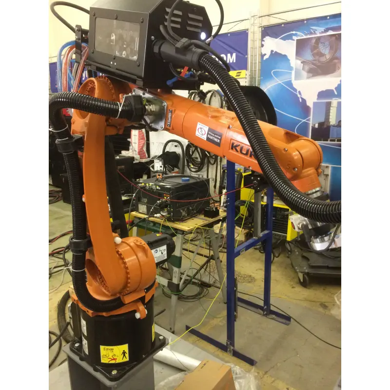 KUKA KR10 R1420 Brazo mecánico 10kg Carga útil Robot de soldadura automática de 6 ejes con posicionador de soldadura y soldador Mig Mag