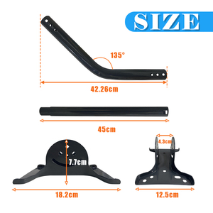 <span class=keywords><strong>Antenne</strong></span> JH-Mech J Pole pour extérieur, base solide, support mural résistant aux intempéries, support d'<span class=keywords><strong>antenne</strong></span> en aluminium réglable - Product Image 2