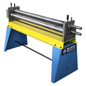 עגול צינור רול רולינג מכונת חשמלי קטן גיליון מתכת כיפוף מתגלגל מכונה - Product Image 1