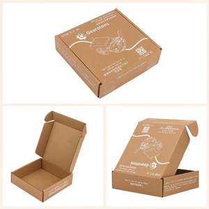 Petites boîtes cadeaux en matériaux recyclés personnalisées de haute qualité Boîtes à chaussures avec finition et poignée gaufrées - Product Image 5