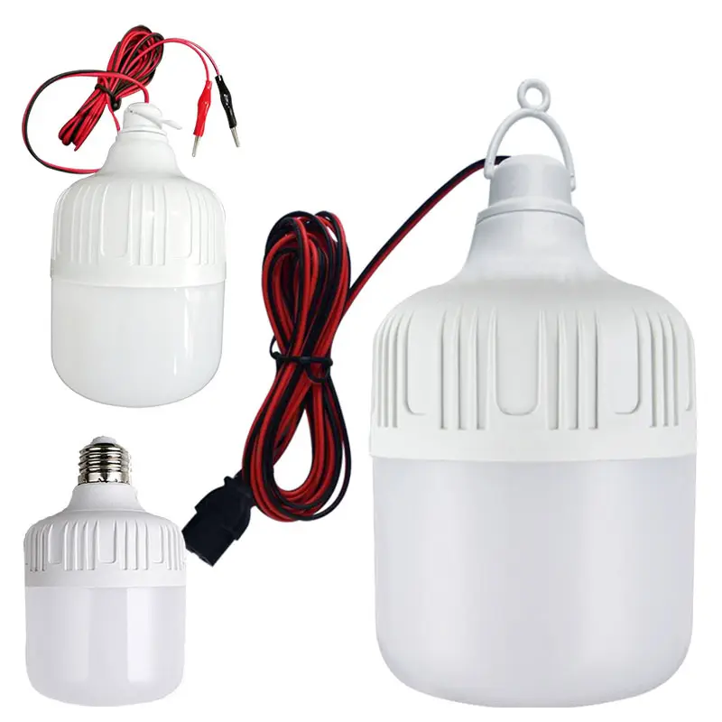 Ampoule led 12 v/24V/28w, avec pince de câble 2700 m, éclairage domestique, économie d'énergie, 6500-1.2 K, 5w