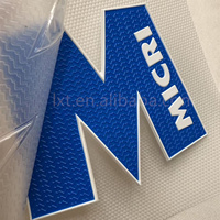 Patchs thermocollants personnalisés en TPU 3D avec motif de fleurs, de cœurs et de lettres anglaises pour vêtements, chapeaux, chaussures, sacs