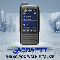 Radio bidirectionnelle GaodaPTT 4G avec couverture mondiale, fonction Push-to-Talk sur réseau cellulaire, étanche, flottante, interphone mobile Gxin PoC