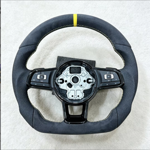 Volante in Pelle e Alcantara Aggiornato per VW Golf 5, Golf 6, Golf 7, 7.5 MK6/MK7/MK8, Jetta, Passat B8, Polo, Tiguan, GTI, GTE, R - Product Image 3