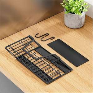 Portaspezie Magnetico Pieghevole in Metallo Moderno Resistente alla Ruggine Grande Gancio per Frigorifero e Lavatrice - Product Image 5