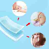 Patchs de gel de refroidissement pour fièvre, bandes frontales de 8 heures, feuille de gel de refroidissement pour pied de chien, bébé, enfants, adultes, 20 pièces
