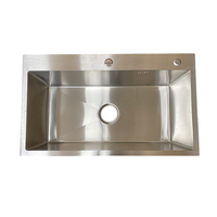 Wastafel Dapur Stainless Steel Satu Lubang Besar dengan Finishing Brushed Terbaik 2026 beserta Keran