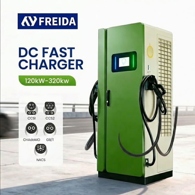 New FRD CCS2 160kW Dual Gun DC Fast Charging Station for Europe with CE OCPP 1.6J 380V Input