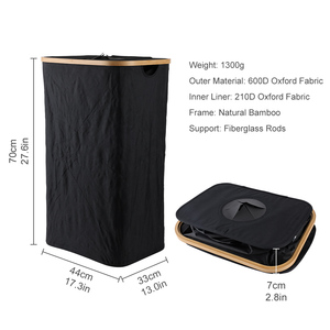 <span class=keywords><strong>Panier</strong></span> à <span class=keywords><strong>linge</strong></span> <span class=keywords><strong>pliable</strong></span> Masthome 100L avec couvercle, <span class=keywords><strong>panier</strong></span> à <span class=keywords><strong>linge</strong></span> en bambou <span class=keywords><strong>pliable</strong></span>, bac de rangement en <span class=keywords><strong>tissu</strong></span> pour vêtements sales - Product Image 6