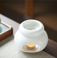 Grand brûleur à cire en céramique mate pour cires aromatiques et diffuseurs