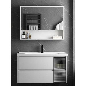 Mueble de Baño Nórdico Blanco CR de 120 cm con Encimera de Losa y Lavabo - Product Image 5