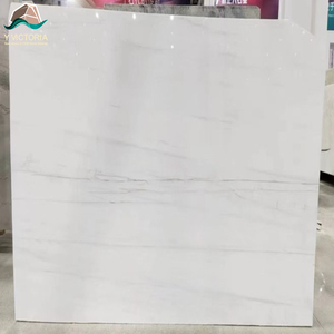 Elegant White Marble <b>Stone</b> Slab With Unique Large Grey Veins Polished Surface For Residential Commercial Building Decoration - Product Image 1