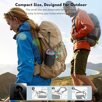 Altavoz Inalámbrico BT para Exteriores, Portátil, Resistente al Agua IPX5, Emparejamiento Estéreo TWS, LED, Bajos HD de 15W, para Camping, Playa, Senderismo, Viajes
