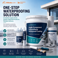 Revêtement imperméable en polyuréthane monocomposant, membrane liquide imperméable en PU pour toit, salle de bain, sous-sol, béton