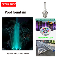 Fuente de Agua Musical para Exteriores con Luces LED RGB, Pequeña, de Acero Inoxidable, DMX512, en Capas, para Paisajes, Comercios, Residencias de Lujo