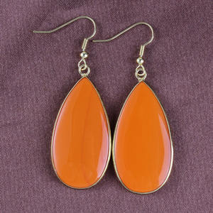 HZ nouveau Design couleur or 100% fait à la main <span class=keywords><strong>Etsy</strong></span> enveloppé naturel Rose Quartz boucle d'oreille Original véritable pierre bijoux fil d'or - Product Image 6