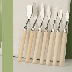 بول سيزان مقبض خشبي لوحة لوحة سكين لوحة زيتية للرسم الزيتي - Product Image 2