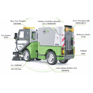 Machine industrielle de nettoyage de sols routiers à quatre roues motrices pour l'extérieur - Product Image 3