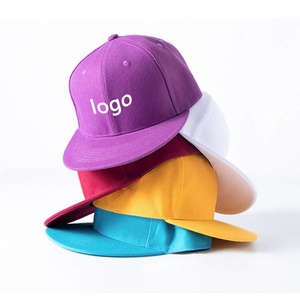 Wholesale Snapback Baseball <b>Cap</b> Custom Logo Printing Embroidery <b>Plain</b> Blank Flat Bill Hat Sports Outdoor Street Style <b>Caps</b> - Product Image 2