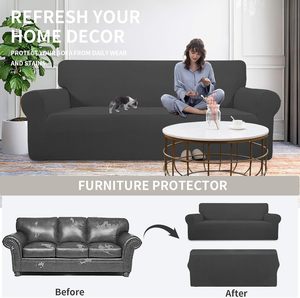 Silky Soft Black Universal <strong>Sofa</strong> <strong>Slipcover</strong> Easy Clean Easy Care Brand Furniture Living Room Undersigned Items