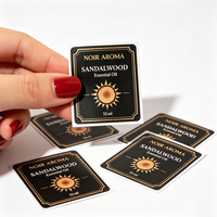 Autocollants en vinyle imperméables adhésifs personnalisés TEDDY pour l'emballage de flacons cosmétiques, étiquettes pour les soins de la peau, les parfums, les rouges à lèvres