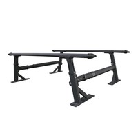 Barre de protection ZION en acier noir pour benne de pick-up - Barre de sport tout-terrain avec installation sans perçage et étanche pour 4x4