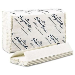 Serviette en papier à pli en C gaufré en pâte de bois vierge recyclée écologique 1/2 plis pour les soins personnels des hommes - Product Image 5