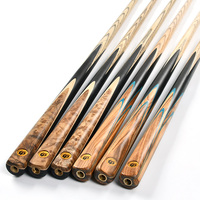 Bâton de queue de billard de haute qualité fait à la main de 145cm avec manche en bois de frêne de 10mm et manchon en carbone pour les joueurs de piscine