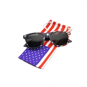 美国太阳镜美国国旗太阳眼镜爱国时尚美国国旗太阳镜