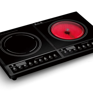 Cuisinière à induction infrarouge hybride à deux zones de chauffe avec réglage de température séparé - Product Image 1