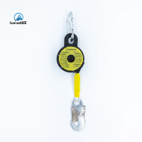 Camnal 20m 30m 40m Système de ligne de vie autobloquant en acier avec 2 anneaux en D, capacité 1000 kg, dispositif anti-chute