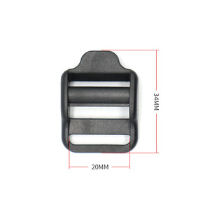 Boucle en plastique réglable de 20 mm pour sangle de sac, accessoire de fixation pour sac à dos - Product Image 3