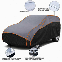 Housse de protection anti-grêle pour voiture avec fenêtres latérales en EVA 4 mm, multicouche, imperméable, anti-poussière, toutes saisons pour automobiles