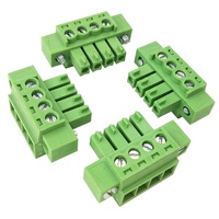 Bloc de bornes à vis complet à bride mâle-femelle pas de 3,50 mm - Connecteur avec têtes à broches pour connexion en ligne