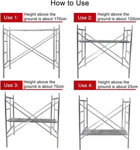 High Quality Fasteners Portable <strong>Scaffolding</strong> Equipment, Mobile <strong>Scaffolding</strong> Platform, 6 Feet Tall Adjustable Scaffold Tower, - Product Image 3