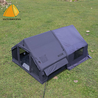 Tente gonflable portable Mushe Column Family pour le camping en plein air, quatre saisons, ouverture rapide, deux pièces, en coton Oxford