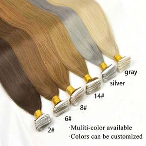 Extensiones de Cabello Ruso Remy con Cinta Adhesiva, Alta Calidad, 100% Cabello Humano, Grado 9A, Doble Trama, Sin Enredos/Sin Caída, Color Claro - Product Image 2