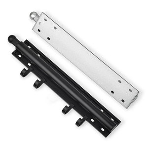 Barre à vêtements télescopique murale en alliage d'aluminium pour chambre et salle de bain, avec crochets et porte-serviettes - Product Image 2