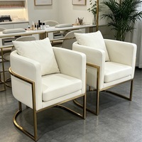 Chaise de manucure portable Yicheng Luxury Nails, différents styles, blanche, mobilier de salon de manucure