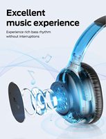 Casque Tribit QuietPlus 72 Musique sans fil Basses puissantes Réduction de bruit Casque audio